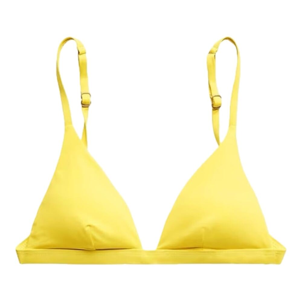 Vitamin A x Banana Republic Bright Yellow Moss Bralette Bikini Swim Top
